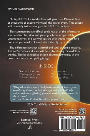 Missouri Total Eclipse Guide: Official Commemorative 2024 Keepsake Guidebook (2024 Total Eclipse State Guide) - Aaron Linsdau [KSIĄŻKA]