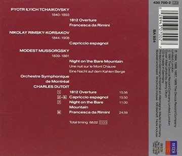 Osm/Dutoit: Tcha:1812 Overture [CD]