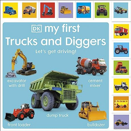 My First Trucks and Diggers: Let's Get Driving! (My First Board Books) - Dk [KSIĄŻKA]
