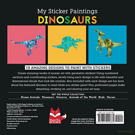 My Sticker Paintings Dinosaurs - Clorophyl Editions [KSIĄŻKA]