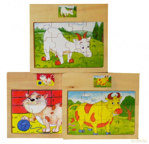 Brimarex Puzzle Małe Ze Zwierzętami [PUZZLE]