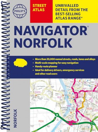 Navigator Street Atlas Norfolk - Philips Maps [KSIĄŻKA]