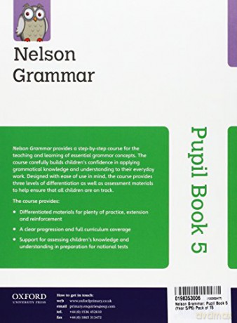 Nelson Grammar: Pupil Book 5 (Year 5/P6) Pack of 15 - Wendy Wren;John Jack [KSIĄŻKA]