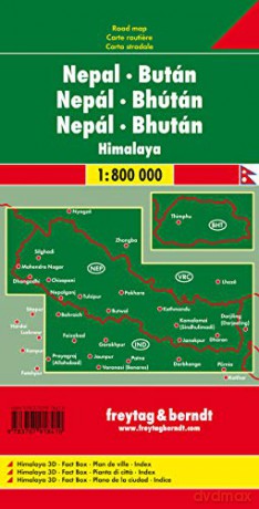 Nepal Bhutan Automap 1800000 [KSIĄŻKA]