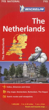 Netherlands Michelin National Map 715 - Michelin [KSIĄŻKA]