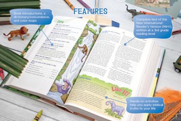NIrV Adventure Bible for Early Readers, Hardcover, Full Color Interior, Lion - Lawrence O Richards [KSIĄŻKA]
