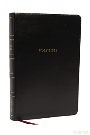 NKJV Holy Bible, Super Giant Print Reference Bible, Black Genuine Leather, 43,000 Cross References, Red Letter, Comfort Print: New King James Version: Holy Bible, New King James Version [KSIĄŻKA]