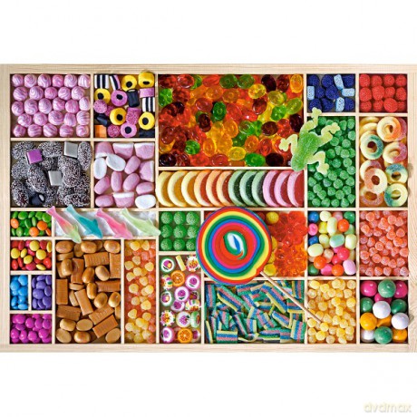 Castor 1000 El. Słodka Tęcza 102723 [PUZZLE]