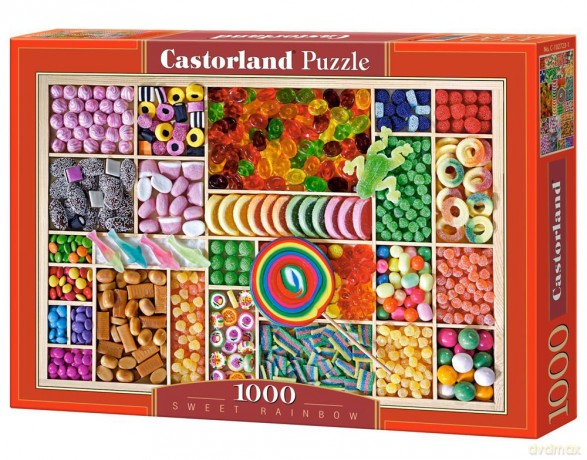 Castor 1000 El. Słodka Tęcza 102723 [PUZZLE]