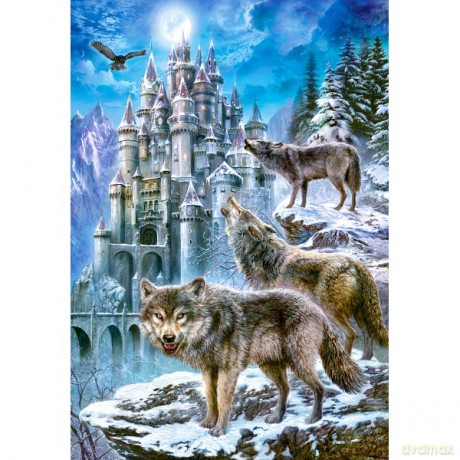 Castor 1500 El. Wilki I Zamek 151141 [PUZZLE]
