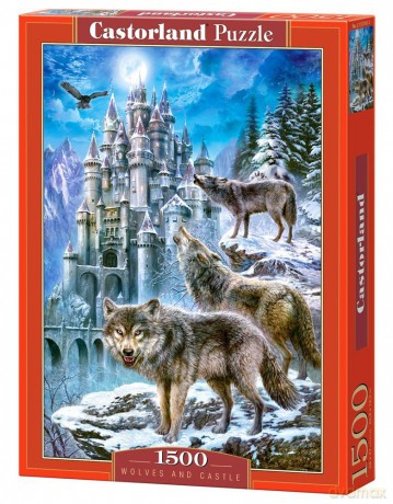 Castor 1500 El. Wilki I Zamek 151141 [PUZZLE]