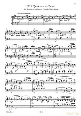 Oratorio de Noël (Christmas Oratorio) Op. 12 (Vocal Score): For Smezatb Soli, Choir, Harp, Organ and Strings, Urtext (Edition Peters) - Camille Saint-Saens [KSIĄŻKA]