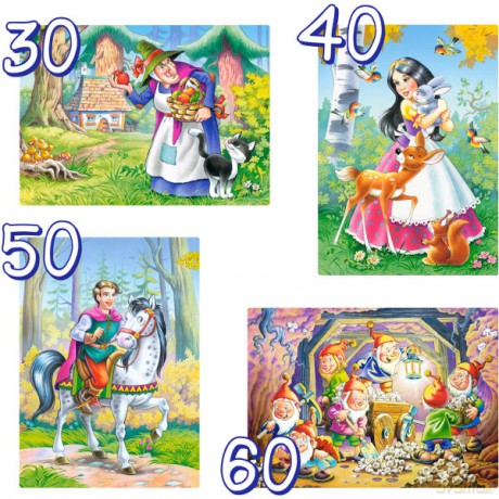 Castor 4w1 Królewna Śnieżka 04188 [PUZZLE]