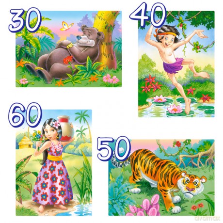 Castor 4w1 Księga Dżungli 04157 [PUZZLE]