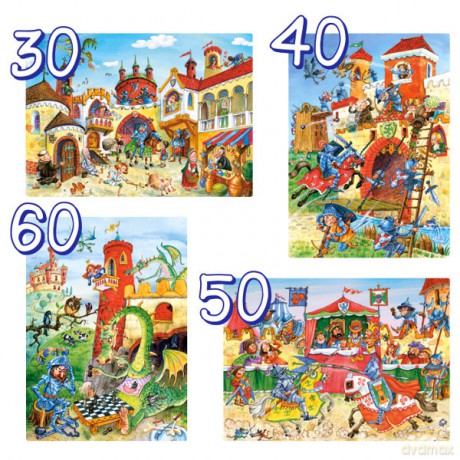 Castor 4w1 Walki Rycerskie 04195 [PUZZLE