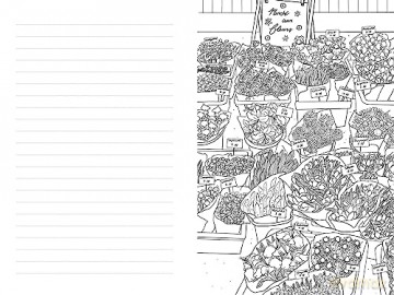 Paris A Color Your Own Travel Journal - Evie Carrick [KSIĄŻKA]