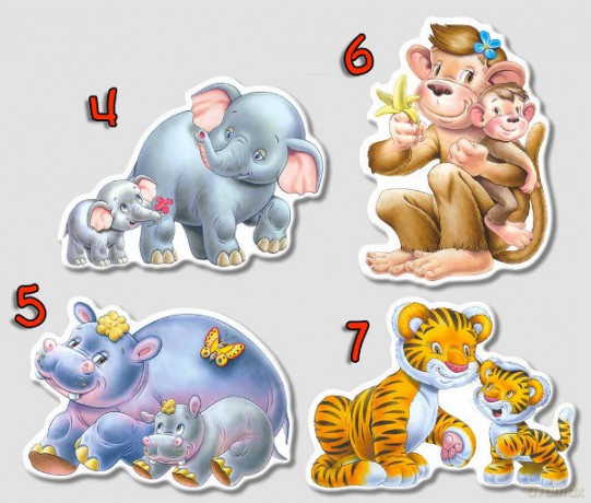 Castor 820 El. Dzieci Dżungli X4 [PUZZLE]