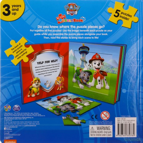 Paw Patrol My First Puzzle Book [KSIĄŻKA]