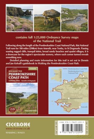 Pembrokeshire Coast Path Map Booklet - Cicerone Press [KSIĄŻKA]
