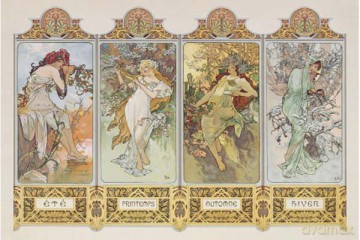 Clementoni 1000 El. Mucha "FOUR Seasons" [PUZZLE]