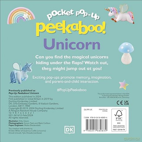 Pocket Pop Up Peekaboo Unicorn - Dk [KSIĄŻKA]
