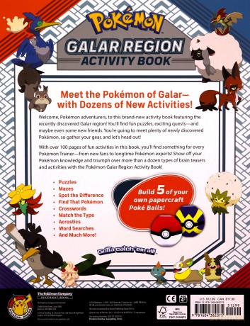 Pokémon Official Galar Region Activity Book - Lawrence Neves [KSIĄŻKA]