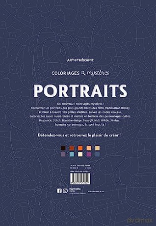 Portraits Coloriages - Claire Andrieu [KSIĄŻKA]