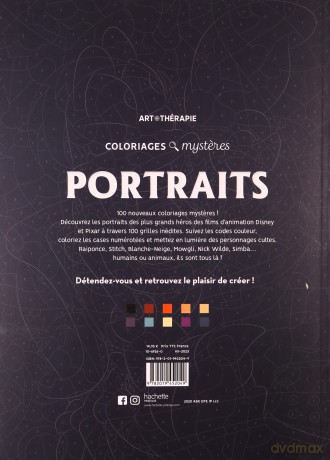 Portraits Coloriages - Claire Andrieu [KSIĄŻKA]