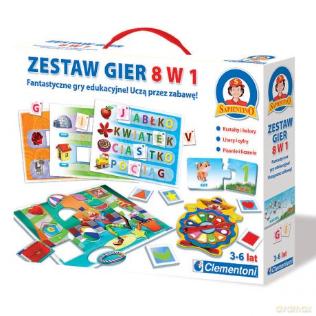 Clementoni Gra Zestaw 8 W 1 [GRA]