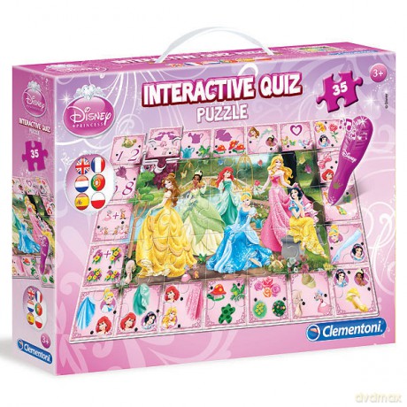 Clementoni Quiz Interaktywne Księżniczki [PUZZLE]