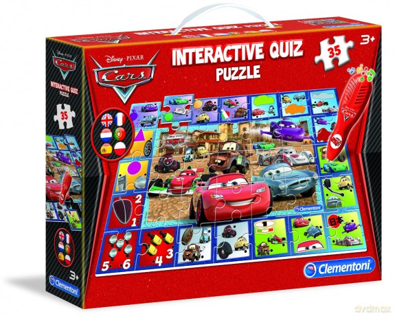 Clementoni Quiz Interaktywne Puzzle Cars [PUZZLE]