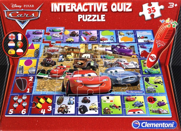 Clementoni Quiz Interaktywne Puzzle Cars [PUZZLE]