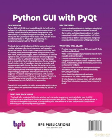 Python GUI with PyQt: Learn to build modern and stunning GUIs in Python with PyQt5 and Qt Designer (English Edition) - Saurabh Chandrakar [KSIĄŻKA]