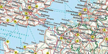 Railways + Ferries Railway Map Europe [KSIĄŻKA]