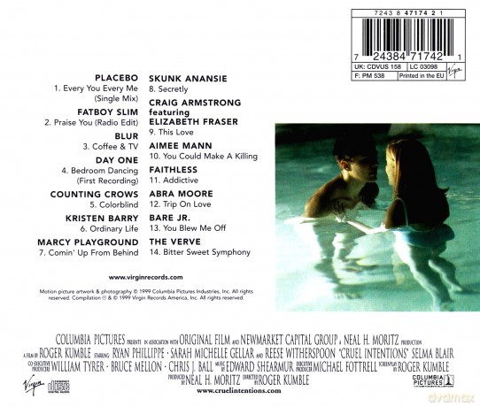 Cruel Intentions soundtrack (Szkoła uwodzenia) [CD]