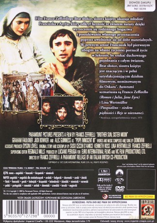 Brat słońce, siostra księżyc [DVD]