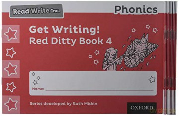 Read Write Inc. Phonics: Get Writing! Red Ditty Book 4 Pack of 10 - Ruth Miskin;Tim Arch [KSIĄŻKA]