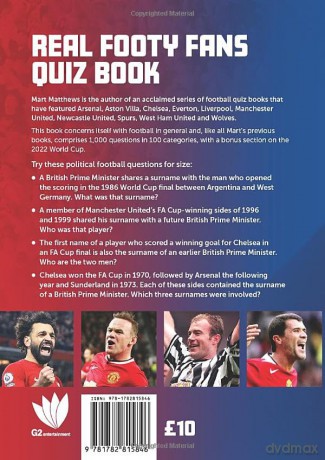 Real Footy Fans Quiz Book - Matt Matthews [KSIĄŻKA]