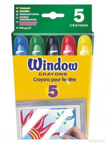 Crayola Kredki Do Malowania Po Szkle [ZABAWKA]
