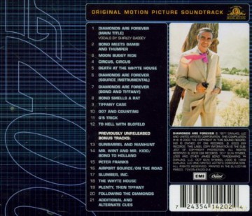 007 Diamonds Are Forever Remastered+Bonus Track soundtrack (Diamenty Są Wieczne) [CD]