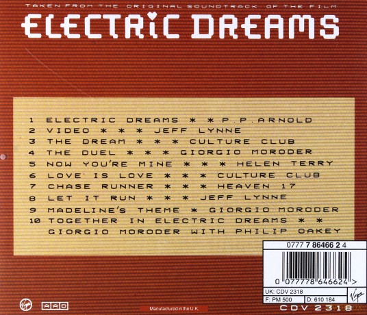 Electric Dreams soundtrack (Elektryczne Sny) [CD]