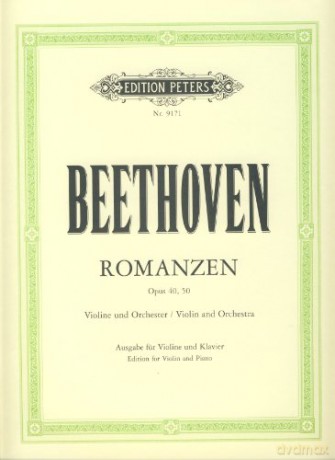 Romances Op 40 G Op 50 F - Ludwig Va Beethoven [KSIĄŻKA]