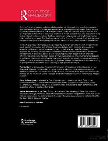 Routledge Handbook of Sports Performance Analysis (Routledge International Handbooks) - Tim Mcgarry [KSIĄŻKA]