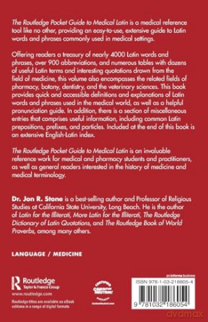 Routledge Pocket Guide To Medical Latin - Jon R. Stone [KSIĄŻKA]
