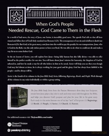Savior Bible Study Guide: The Story of God's Rescue Plan (Jesus Bible Study Series) [KSIĄŻKA]