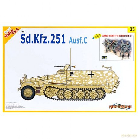 Dragon Sd.Kfz.251 Ausf.C Bonus Germany [ZABAWKA]