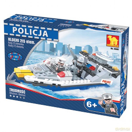 Dromader Klocki Policja Motorówka [KLOCKI]