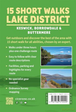 Short Walks in the Lake District: Keswick, Borrowdale and Buttermere - Vivienne Crow [KSIĄŻKA]
