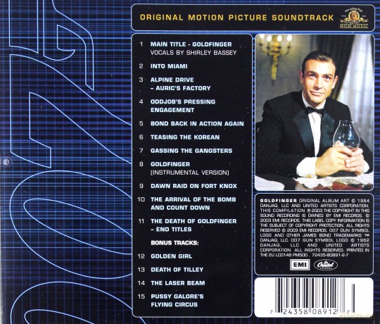 007 Goldfinger Remastered + Bonus Track soundtrack [CD]