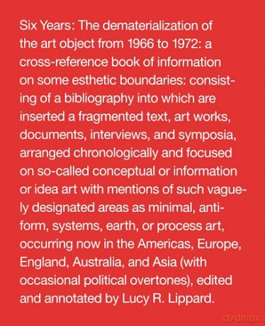 Six Years - Lucy R Lippard [KSIĄŻKA]